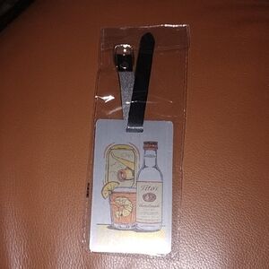 Tito's Vodka Luggage Tag with Black Strap